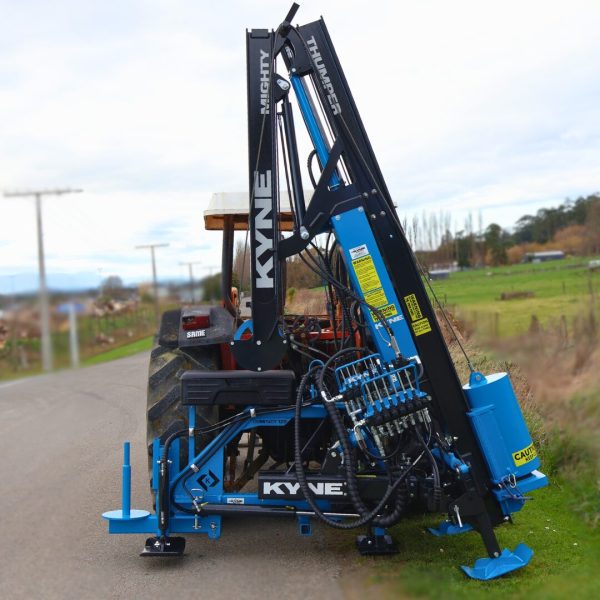 Mighty Thumper Post Driver, 4.9m Folding Mast, Rock Spike, Rock Drill, 450mm Mast shift, Compact 125 Rotating Base